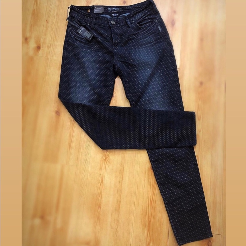 Silver super skinny jean